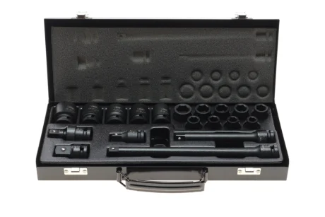 Набір ударних головок 1/2" 10-27 мм 19 од. та 2 подовжувача JBM 52345