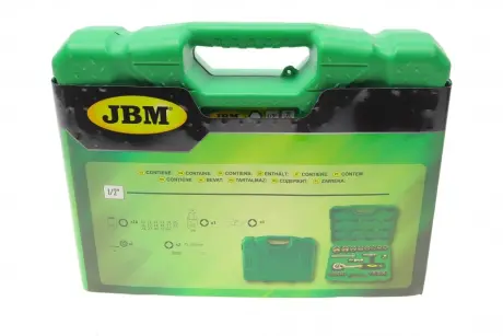 Набір торцевих головок з тріскачкою 1/2" 21 од... JBM 52723
