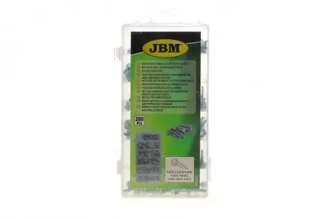 Набір гвинтів з 6-гранною головкою (200шт))) JBM 53354