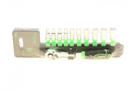 Набір торцевих головок з тріскачкою 1/4" 10 од. JBM 54030