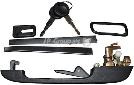 Ручка дверей перед. Golf/Passat -94 Пр. (+замок) JP GROUP 1187100480