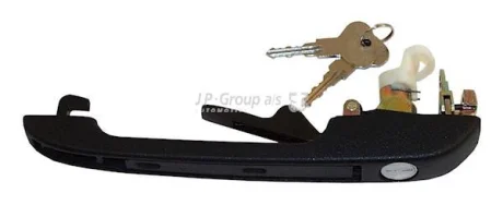 Ручка дверей перед. Audi 80/90 -87 Прав. (+вставка замка/ключ) JP GROUP 1187102280