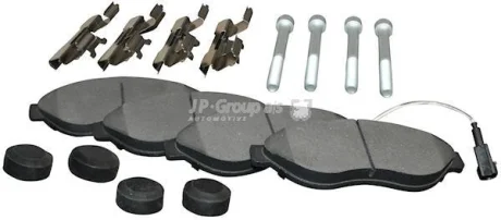 Гальмівні колодки пер. Jumper/Ducato/Boxer 06- (1.1-1.5t) JP GROUP 4163603910