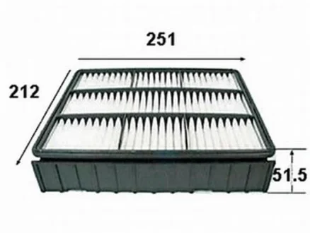 Фильтр воздушный двигателя JS ASAKASHI A3008