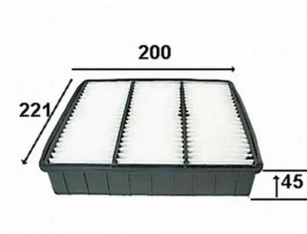 Фильтр воздушный двигателя JS ASAKASHI A349J