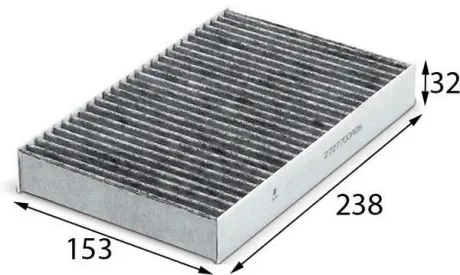 Фильтр воздушный кондиционера (салона) JS ASAKASHI AC0182C