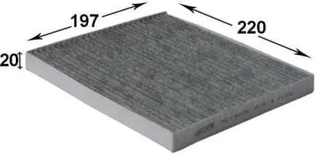 Фильтр воздушный кондиционера (салона) JS ASAKASHI AC1503C