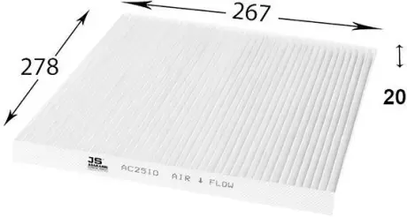 Фильтр воздушный кондиционера (салона) JS ASAKASHI AC2510
