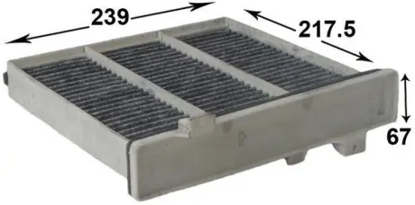 Фильтр воздушный кондиционера (салона) JS ASAKASHI AC3504C