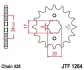 Передняя звезда 16 зуб. Honda CBR125,JTF1264-16 JT JT MOTO 101-320-16 (фото 1)