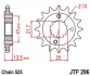 Передняя звезда 16зуб. XRV650/NT650/VT600C/NV400 JT JT MOTO 101-563-16 (фото 1)
