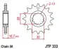Передняя звезда 16зуб. VFR750F/CBR900RR/1000RR JT JT MOTO 101-664-16 (фото 1)