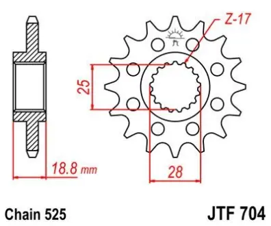 Передняя звезда 15зуб. Apr RSV1000 JT JT MOTO 105-513-15