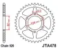 Легкосплав. Зірка для 520 ланцюга - 41зуб. ZX6R/6RR/9R/10R JT JT MOTO 110-462-41 (фото 1)