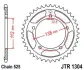 Звезда 43зуб. CBR600`97-98/CBF600 DID525 JT JT MOTO 111-554-43 (фото 1)