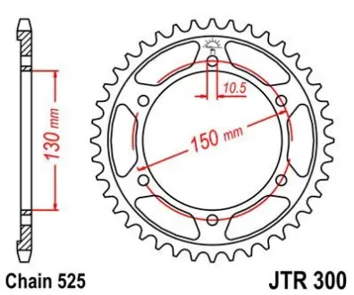 Звезда 48зуб. XL650V`00- Transalp JT JT MOTO 111-566-48