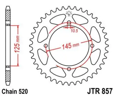 Звезда 46зуб..660 `96- JT JT MOTO 112-446-46
