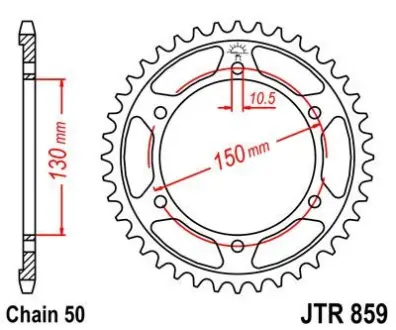Звезда 47зуб. Fзуб.R 600`94-/1000 530K JT JT MOTO 112-668-47