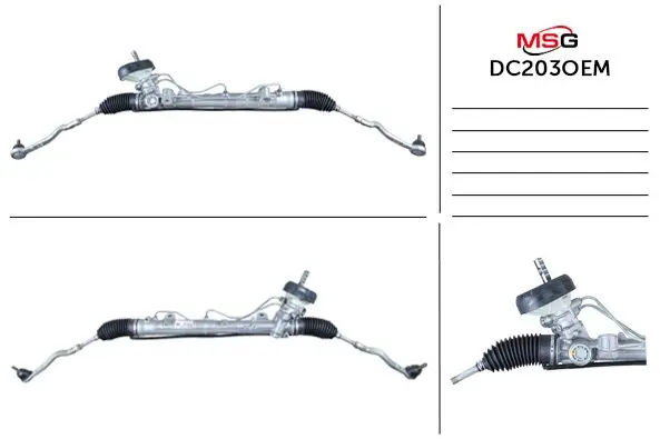 Рульова рейка з ГУР нова Renault Dokker 12-21, Renault Logan 13-, Dacia Logan 12-22 JTEKT (Koyo) DC203OEM (фото 1)