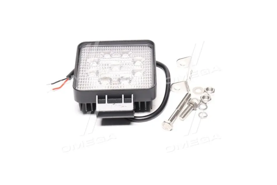 Фара LED квадр. 27W, 9 ламп, 110*164мм, 1800Lm широкий промінь 10-30V 6000K (LITLEDA,) JUBANA 453701038 (фото 1)