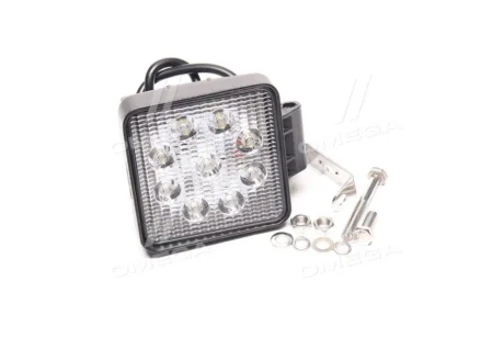 Фара LED квадратна 27W, 9 ламп, 110*164мм, вузький промінь 9-32V 6000K (LITLEDA,) JUBANA 453701039/453701037