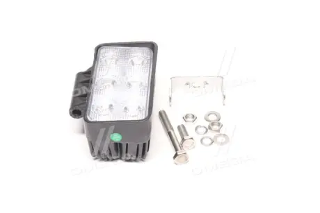 Фара LED прямокутна 18W, 6 ламп, 110*90мм, 1200Lm вузький промінь. 12/24V 6000K (LITLEDA,) JUBANA 453701045