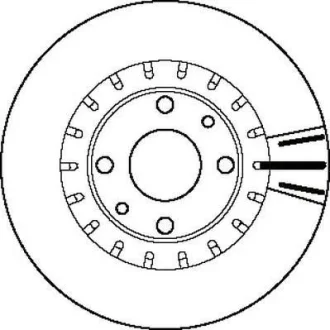 JURID - Гальмівний диск Jurid 562121J
