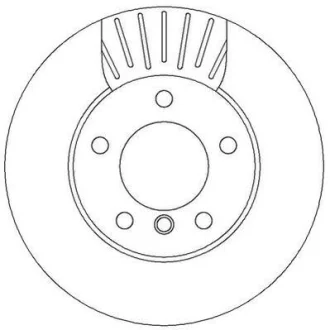 Гальмівний диск пер. BMW 1 (E81/E87) 03-13 (283,9*73,6) компл. 2шт Jurid 562313JC