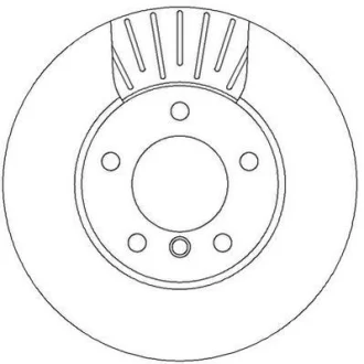 Гальмівний диск пер. BMW 1: E81/E87/E90 04- (292*73,6) компл. 2шт Jurid 562317JC