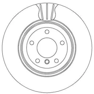 Гальмівний диск зад. BMW 3 (E90/E91) 04-12 (336*67) компл. 2шт Jurid 562334JC