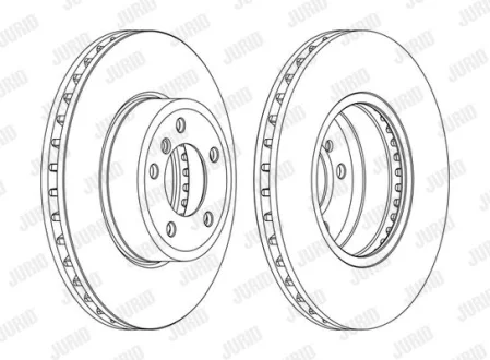 Гальмівний диск пер. BMW (E60/E61) 01-10 (324*77) Jurid 562397JC-1