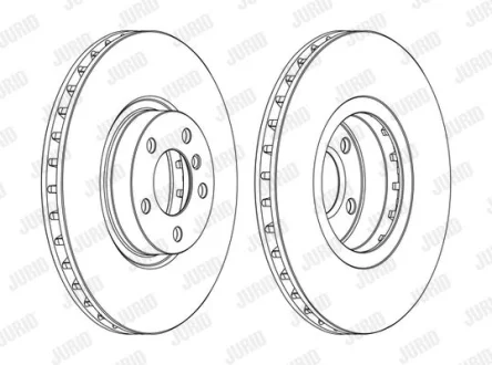 Гальмівний диск пер. BMW X5 (E70/F15/F85) 06-/X6 (E71/E72/F16/F86) 07-19 (348*62) Jurid 562520JC-1