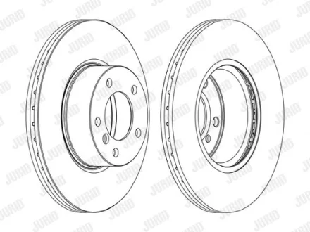 Гальмівний диск пер. BMW 3 (E90/F30/F80/E91/F31)/X1 (E84) (312*73,7) Jurid 562618JC-1