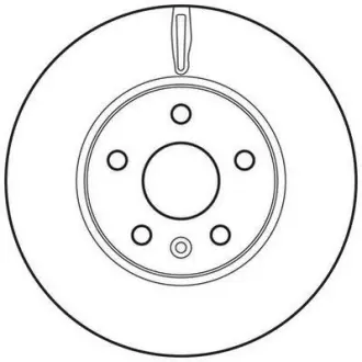 Диск гальмівний CHEVROLET, OPEL (комп. 2шт.) Jurid 562642JC