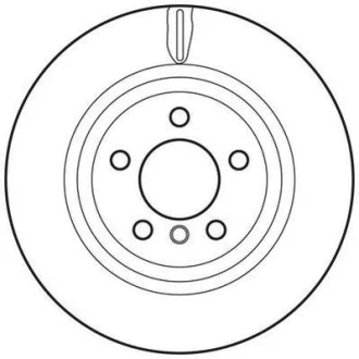 Гальмівний диск зад. BMW X3 (F25)/X4 (F26) 10-18 (329,9*71) компл. 2шт Jurid 562793JC