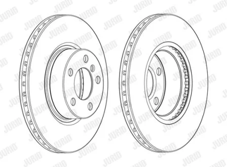 Гальмівний диск пер. BMW X3 (F25)/X4 (F26) 10-18 (328*73,1) Jurid 562891JC-1