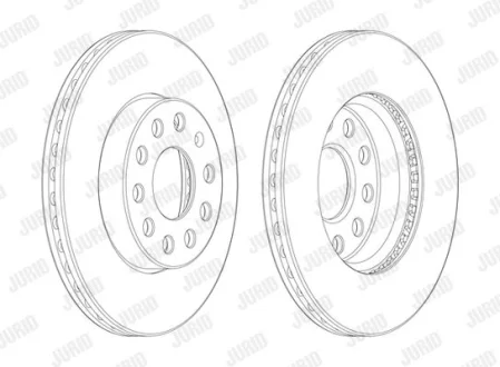 JURID - Гальмівний диск Jurid 562990JC-1