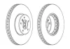 Гальмівний диск пер. BMW 5 (E60/E61)/6 (E63/E64) 01-10 (348*77) Jurid 563045JC-1 (фото 1)