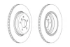 Гальмівний диск зад. BMW 5 (E60/E61)/6 (E63/E64) 01-10 (345*63) компл. 2шт Jurid 563069JC (фото 1)