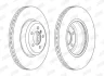 Гальмівний диск пер. BMW 3 (F30/F31/F80)/4 (F32/F33/F82/F83/F36) 11- (370*73,1) Jurid 563133JC-1 (фото 1)