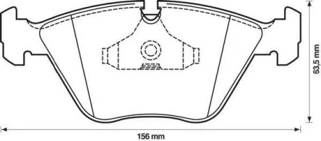 JURID - Гальмівні колодки до дисків Jurid 571355J