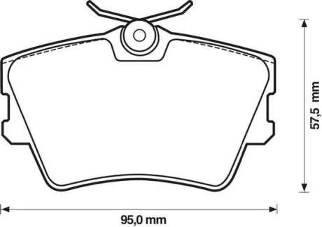 JURID - Гальмівні колодки до дисків Jurid 571875J