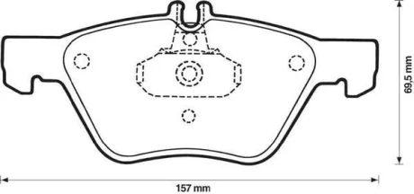 JURID - Гальмівні колодки до дисків Jurid 571876J