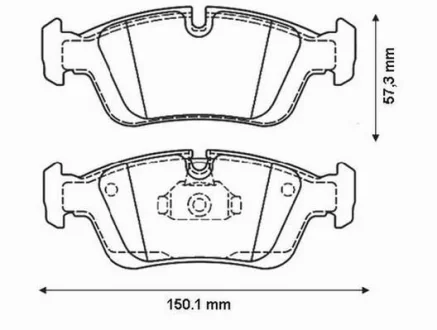 Гальмівні колодки пер. BMW 3 (E36/E46) 90-09 (ATE) Jurid 571959J
