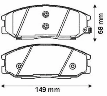 JURID - Гальмівні колодки до дисків Jurid 572453J