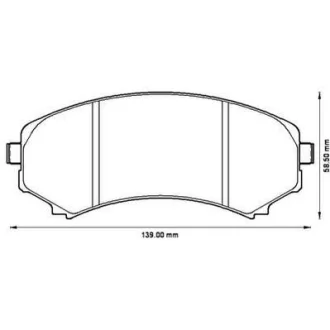 Гальмівні колодки пер. Mitsubishi Grandis 04-11/Pajero 90- (sumitomo) Jurid 572497J