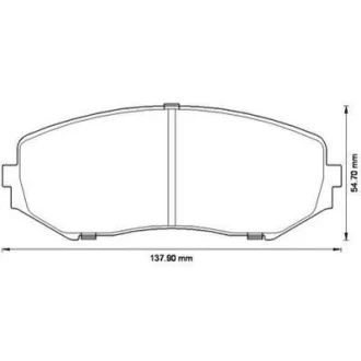 Гальмівні колодки пер. Suzuki Grand Vitara 05-15 (tociko) Jurid 572584J