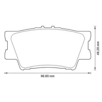 Гальмівні колодки зад. Toyota RAV4 06- (akebono) Jurid 572595J