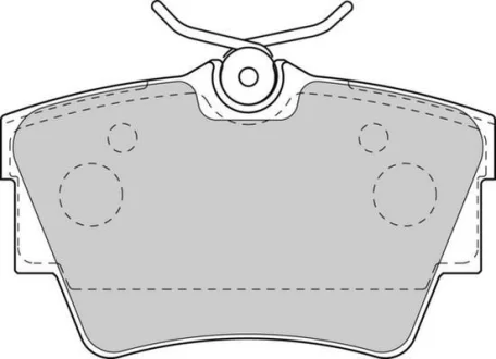 Гальмівні колодки зад. Trafic/Vivaro 01- Jurid 573059J