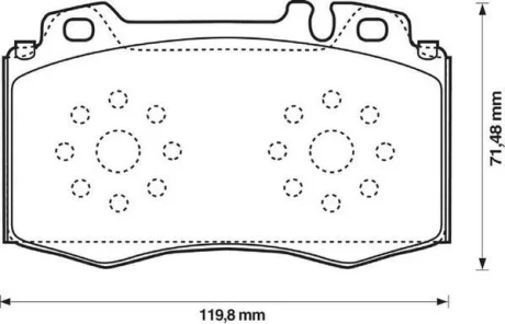 JURID - Гальмівні колодки до дисків Jurid 573092J